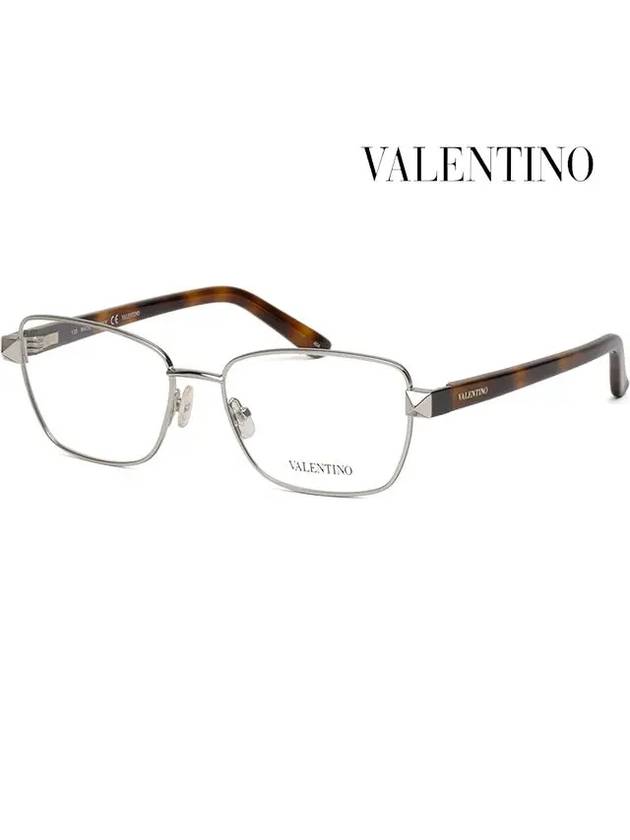 Glasses Frame V2124 721 Square Metal Frame Classic - VALENTINO - BALAAN 1