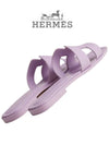 Oran Sandals Slippers Purple - HERMES - BALAAN.