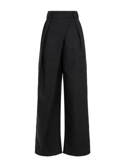 Wrap Straight Pants Black - LOEWE - BALAAN 2