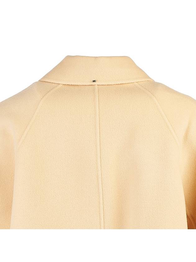 Sportmax V-Neck Short Single Coat Beige - MAX MARA - BALAAN 7