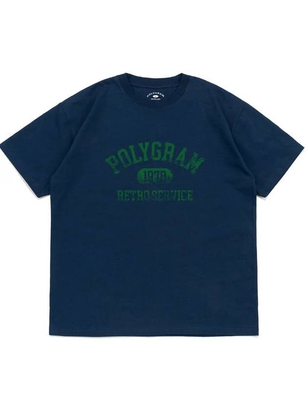 VINT RETRO SERVICE T SHIRTS DARK BLUE - POLYGRAM - BALAAN 3