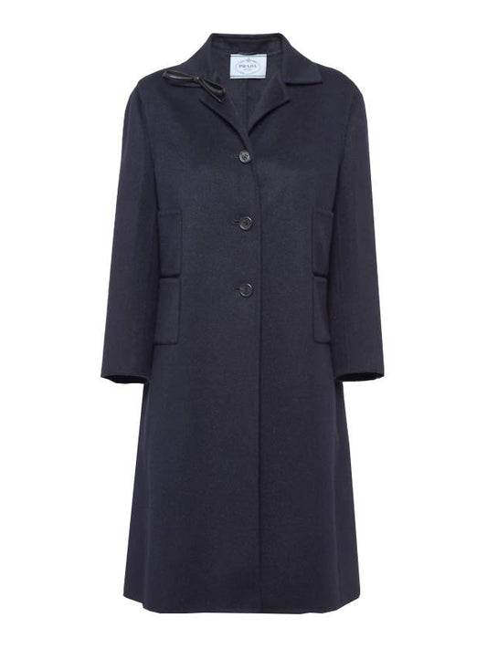 Cashgora Single Coat Navy - PRADA - BALAAN 1