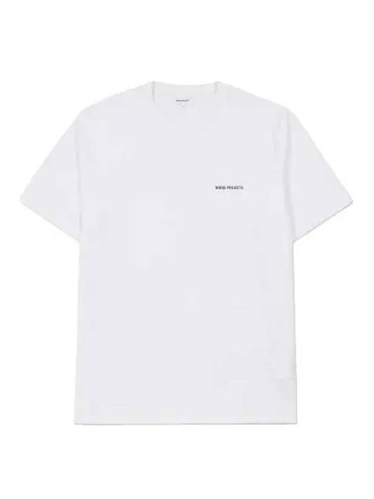 Johannes Standard Logo Short Sleeve T Shirt White Tee - NORSE PROJECTS - BALAAN 1