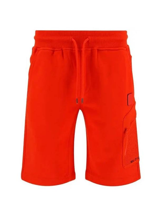 Logo Patch Shorts Red - CP COMPANY - BALAAN 1