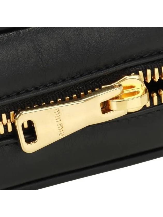 Embossed Logo Cross Bag Black - MIU MIU - BALAAN 8