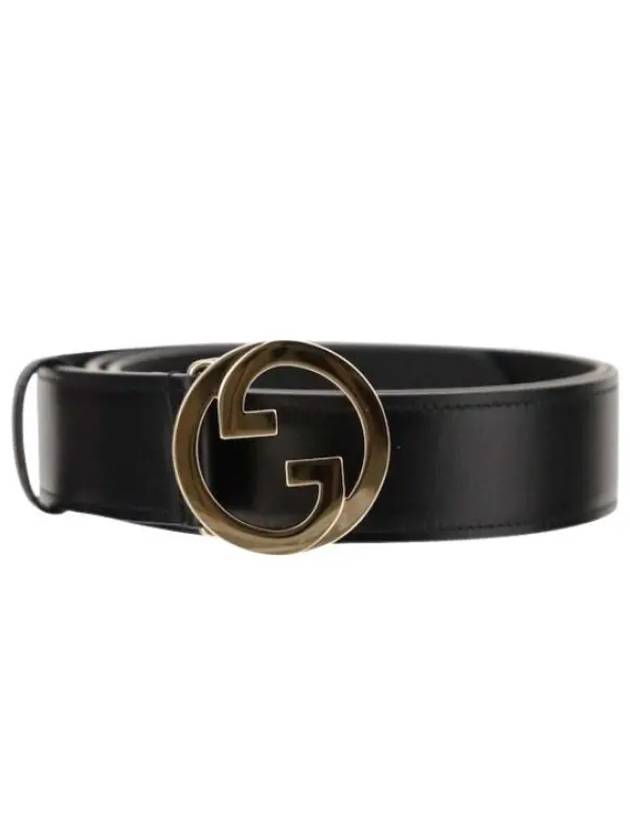 Blondie Leather Belt Black - GUCCI - BALAAN 2