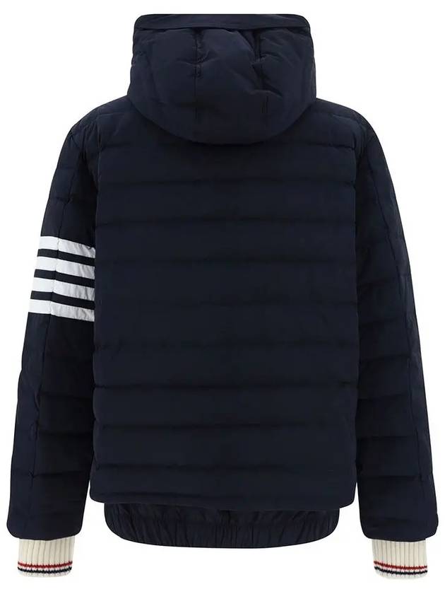 Poly Twill Down Filled 4-Bar Ski Padding Navy - THOM BROWNE - BALAAN 4