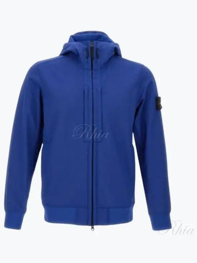 Soft Shell RE Dye Technology Hooded Jacket Blue - STONE ISLAND - BALAAN 2