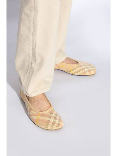 Burberry Ballet Flats With Check Pattern, Women's, Beige - BURBERRY - BALAAN 2