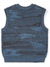 Mosaic Urban Knit Vest Cardigan Blue - IOEDLE - BALAAN 3