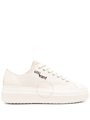 Isabel Marant Ladies Ecru Austen Canvas Platform Sneaker, Brand Size 38 ( US Size 8 ) - ISABEL MARANT - BALAAN 1