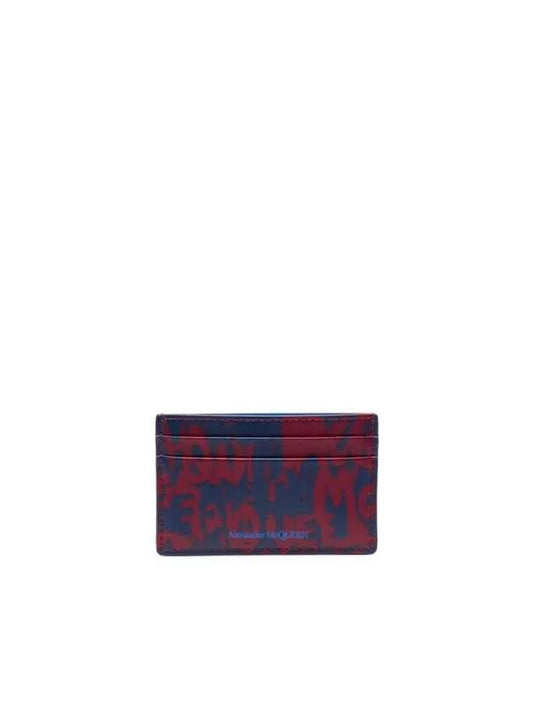 logo card holder blue 736230 1AAO0 - ALEXANDER MCQUEEN - BALAAN 1