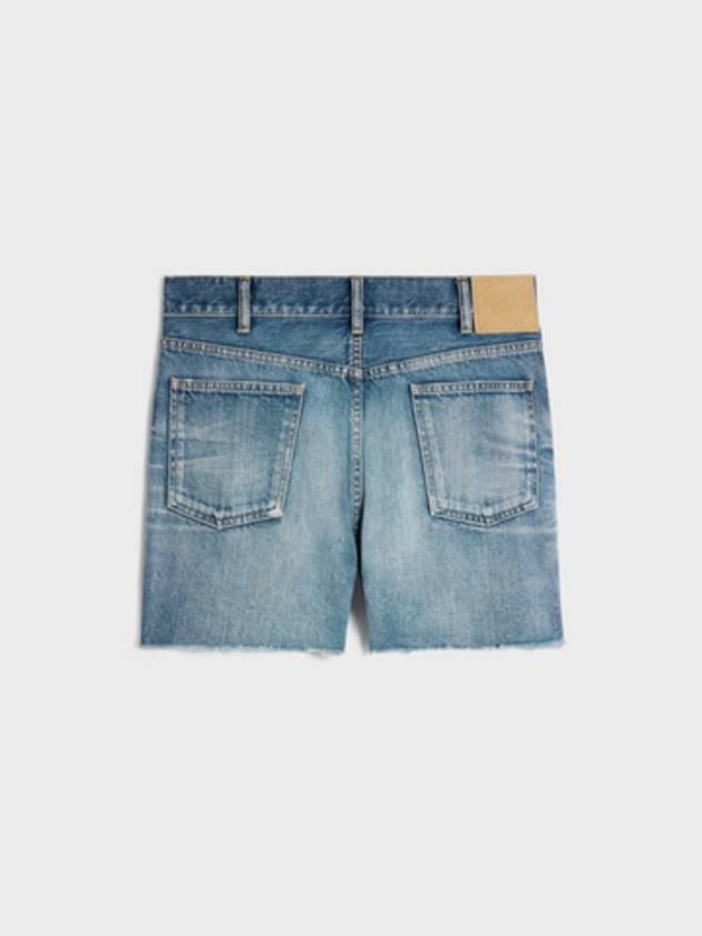 Skate Denim Shorts Blue - CELINE - BALAAN 3