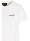 Item Logo Crew Neck Short Sleeve T-Shirt White - A.P.C. - BALAAN 5