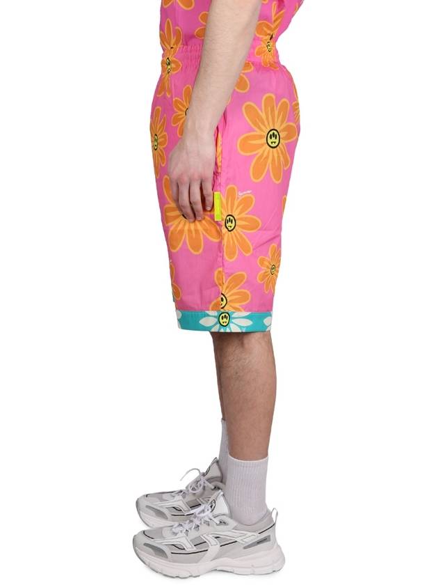 SUNFLOWER PRINT BERMUDA SHORTS - CLAIRE BARROW - BALAAN 5