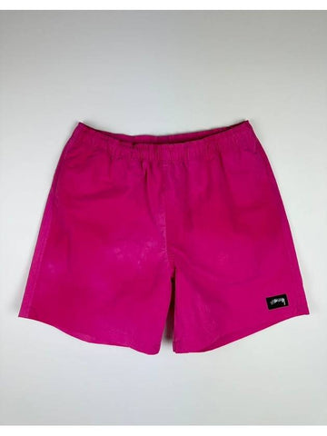 Wave Dyed Nylon Shorts 112287 Fuchsia Pink MENS S M L - STUSSY - BALAAN 1