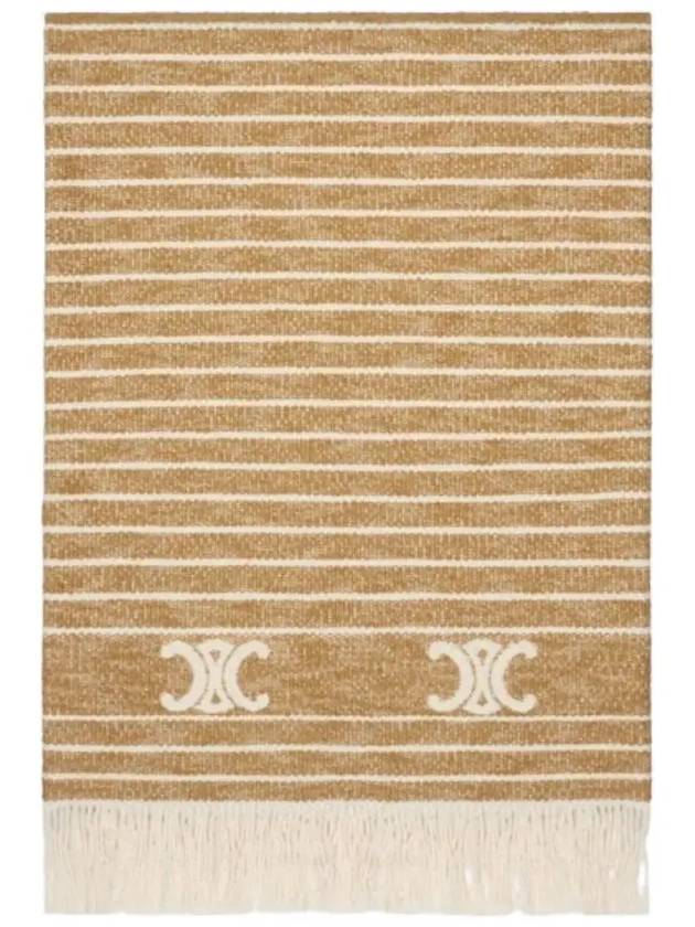 Triomphe Striped Beach Fouta Vanilla Ocre - CELINE - BALAAN 2