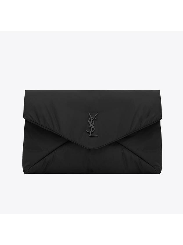 Cassandre Large Envelope Pouch Bag Black - SAINT LAURENT - BALAAN 2