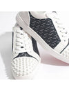 Louis Junior Spike Low Top Sneakers White Black - CHRISTIAN LOUBOUTIN - BALAAN 5