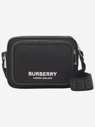 Logo Print Nylon Crossbody Bag Black - BURBERRY - BALAAN 2