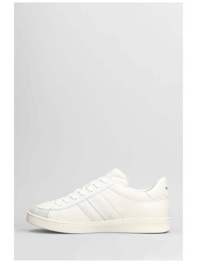 Logo Tennis Leather Low-Top Sneakers White - BALLY - BALAAN 4