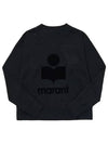 Kilsen Logo Print Sweatshirt Black - ISABEL MARANT - BALAAN 3