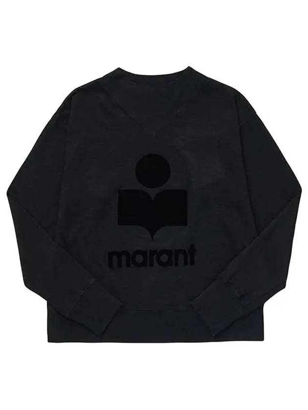 Kilsen Logo Print Sweatshirt Black - ISABEL MARANT - BALAAN 2