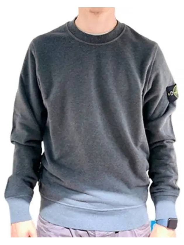 Compass Patch Crew Neck Sweatshirt Grey - STONE ISLAND - BALAAN 2