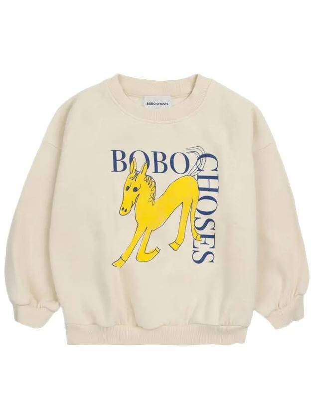 Kids Logo Graphic Sweatshirt Cream B224AC038 101 - BOBO CHOSES - BALAAN 2