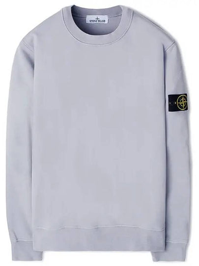 Wappen Patch Garment Dyed Sweatshirt Grey - STONE ISLAND - BALAAN 2