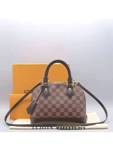 N41221 Damier Eben Canvas Alma BB Tote Bag Shoulder Strap 2WAY - LOUIS VUITTON - BALAAN 1