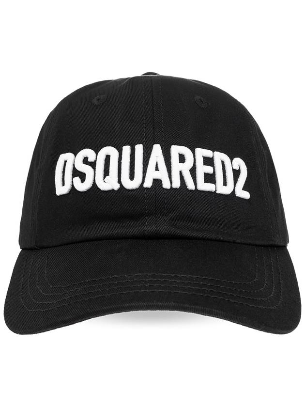 Logo Base Ball Cap Black - DSQUARED2 - BALAAN 3