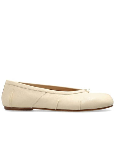 Maison Margiela Leather Ballerinas, Women's, Cream - MAISON MARGIELA - BALAAN 1