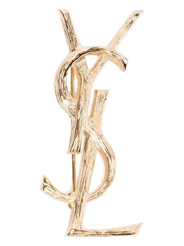 Opyum Cassandra Metal Brooch Gold - SAINT LAURENT - BALAAN 2