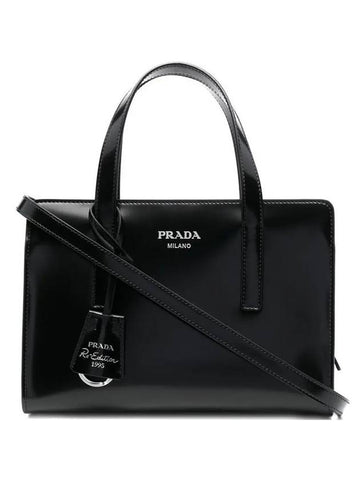 Re-Edition 1995 Brushed Leather Hand Mini Bag Black - PRADA - BALAAN 1