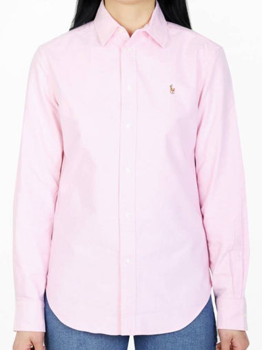 Pony Classic Fit Long Sleeve Shirt Pink - POLO RALPH LAUREN - BALAAN 1