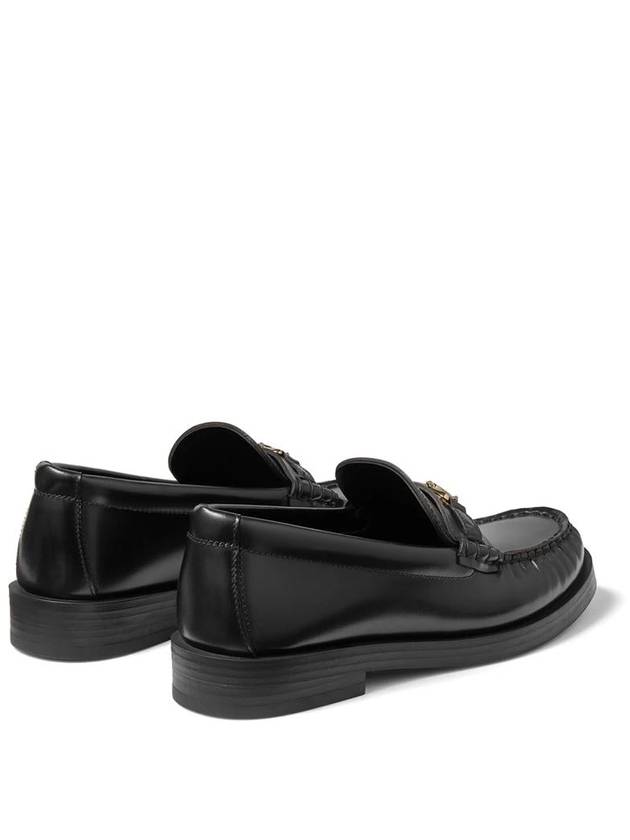 Jimmy Choo Addie Leather Loafers With Logo Plaque - JIMMY CHOO - BALAAN 3