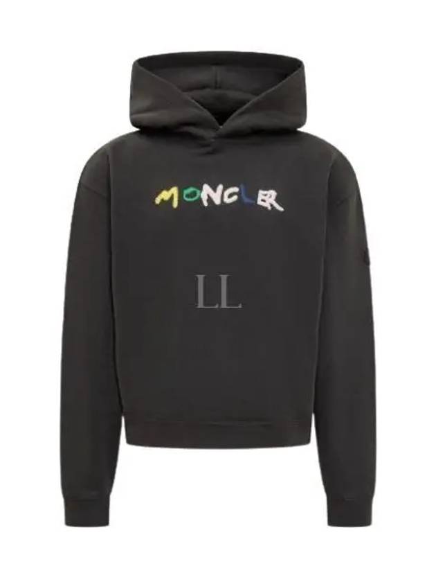 24 8G00020 899V4 998 Logo Hoodie - MONCLER - BALAAN 1