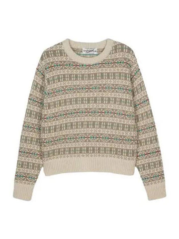 Nordic wool knit cream beige - BENSIMON - BALAAN 1