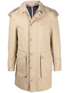 Mackintosh Snap Front Rain Parka Beige - THOM BROWNE - BALAAN 1