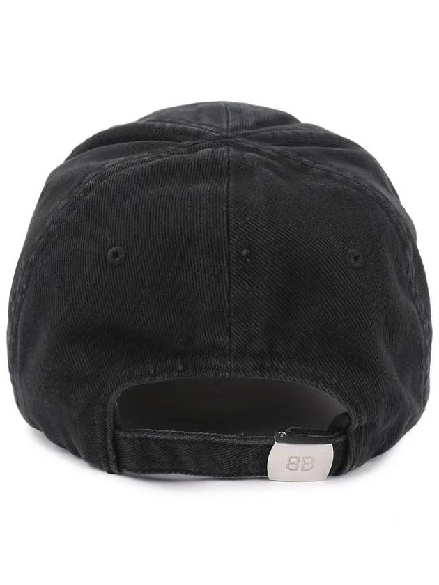 Cities Paris Embroidered Ball Cap Black - BALENCIAGA - BALAAN 4