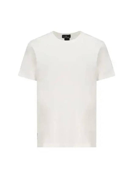 Shadow Back Graphic Print Short Sleeve T-Shirt  Natural White - STONE ISLAND - BALAAN 2