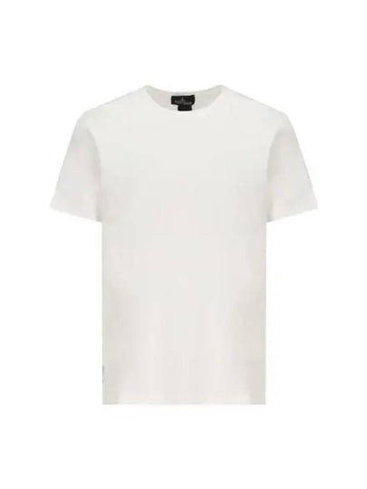 Shadow Back Graphic Print Short Sleeve T-Shirt  Natural White - STONE ISLAND - BALAAN 2