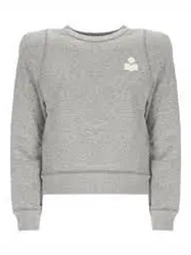 PrissaLogo Print Sweatshirt Grey - ISABEL MARANT - BALAAN 2