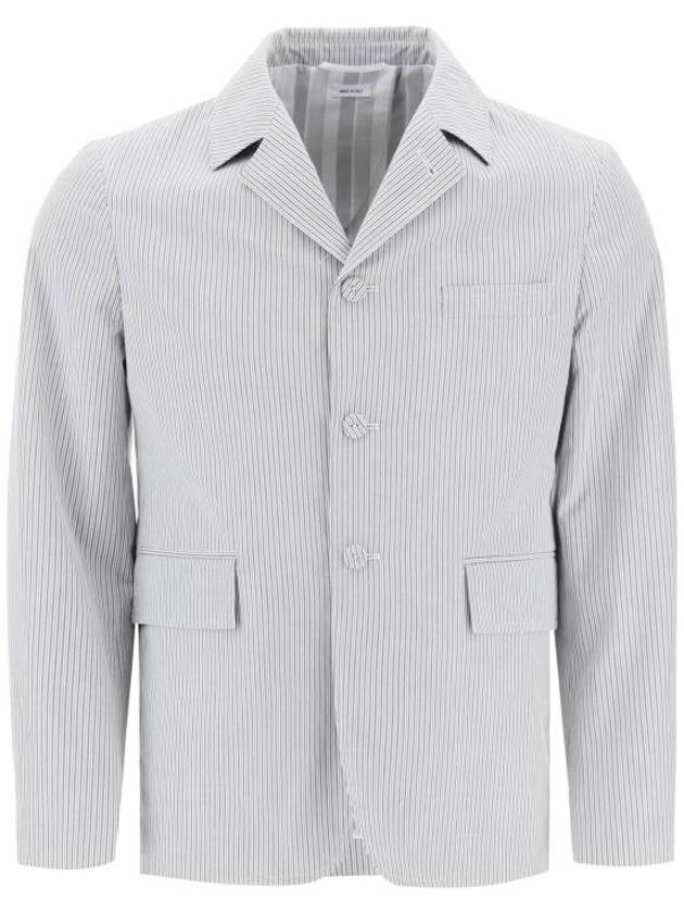 Stripe Deconstruct Jacket Grey - THOM BROWNE - BALAAN 1