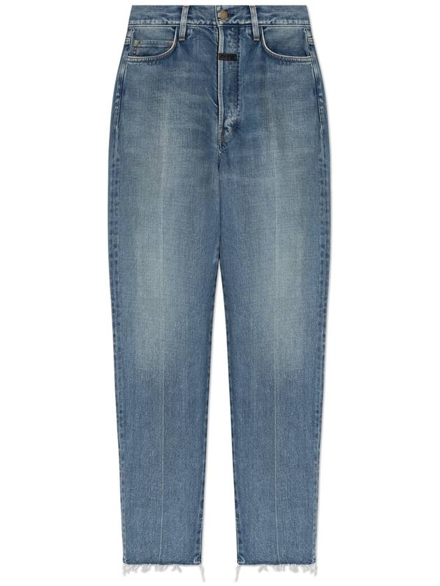 Fear Of God Jeans With Logo, Women's, Blue - FEAR OF GOD - BALAAN 1