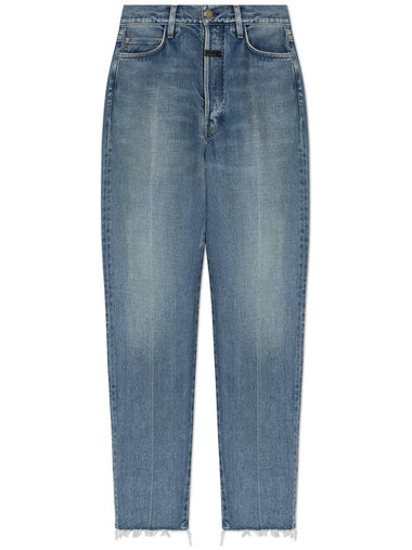 Fear Of God Jeans With Logo, Women's, Blue - FEAR OF GOD - BALAAN 1