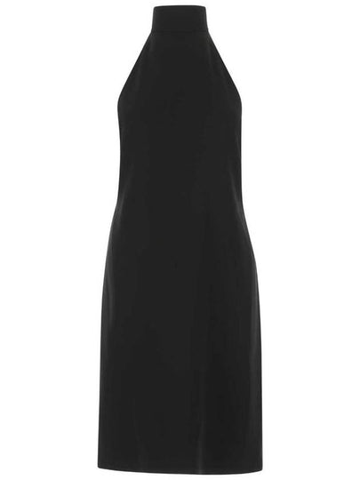 funnel neck backless belted top midi dress - BURBERRY - BALAAN 2