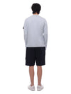 Compass Badge Cotton Track Shorts Navy - STONE ISLAND - BALAAN 6