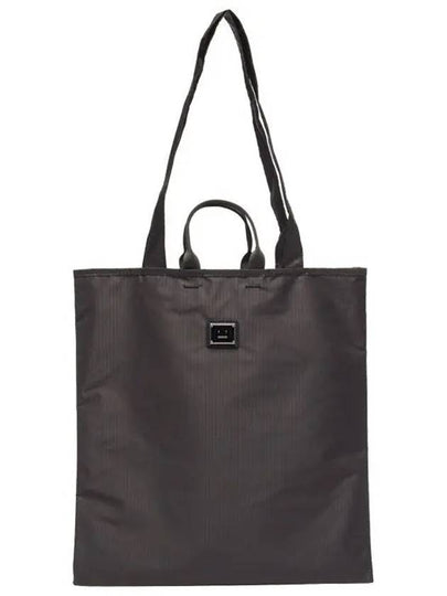 Metal Face Logo Shopper Tote Bag Black - ACNE STUDIOS - BALAAN 2